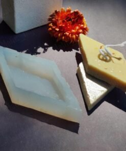Alternative view of Vedini Kaju Katli Shaped White Small Silicon Candle Sweets Mould | Also Can Be Used for Clay, Resin, Ceramic Art | Multipurpose, Flexible,Reusable and Easy to Use Mold
