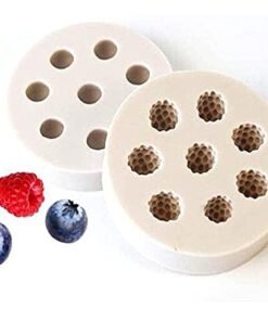 Alternative view of Vedini 8 Cavity Silicone Berries Shaped Mold Birthday Gift Raspberry jkb-2006