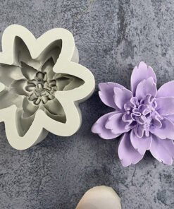 Alternative view of Vedini Peony Rose Silicone Candle Mold chocolate baking mold jkb-2022