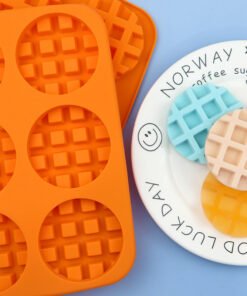 6 Round waffle mold