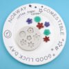 Daisy Peach blossom fondant silicone mold