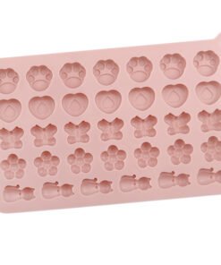 Alternative view of Vedini 35 Cavity cat butterfly flower silicone fondant mold jkb-2010
