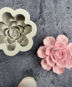 Alternative view of Vedini Peony rose silicone Candle mold chocolate baking mold jkb-2021