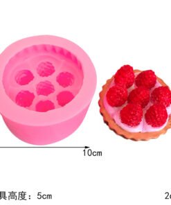 Alternative view of Vedini Large Raspberry Tower strawberry tower pinch mold candle mold JKB-2036