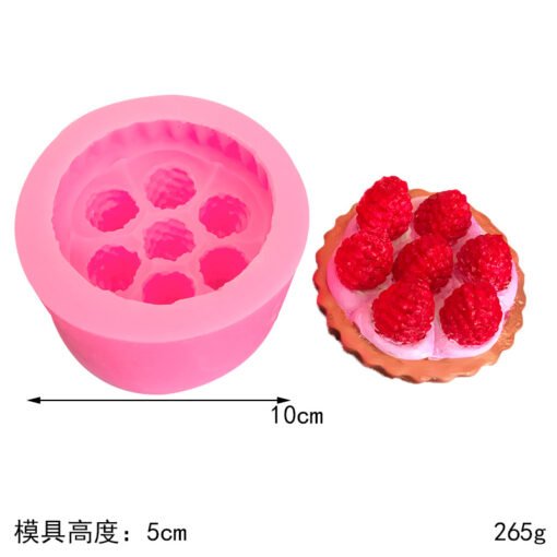 Vedini Large Raspberry Tower strawberry tower pinch mold candle mold JKB-2036 - Image 2
