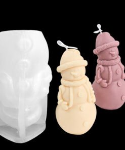 Snowman Christmas Candle Mold
