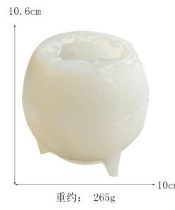 Alternative view of Vedini 3D rose flower ball fondant silicone Candle mold jkb-2034