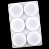 6 Cavity Resin Round Molds