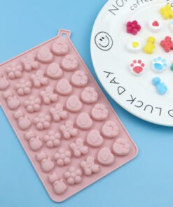 34 Cavity cat butterfly flower silicone Mold