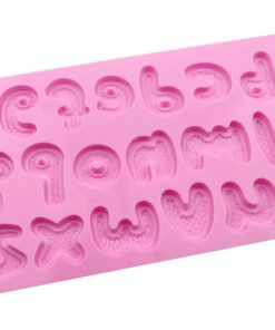 Alternative view of Vedini A to Z Alphabets and abcd  pinyin letters silicone chocolate mold DIY food supplement mold jkb-2017