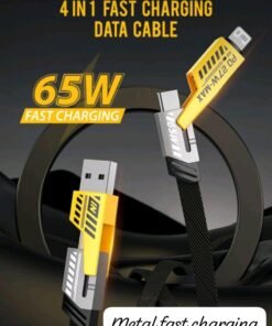 4 in1 65w Fast Charging Data Cable (27w - max PD)