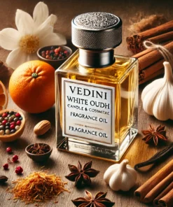 Vedini White Oudh Candle & Cosmetic Fragrance Oil ( Cold Process Stable )