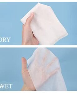 Alternative view of 60Pcs Disposable Face Towel, Soft Dry Wipe, Lint Free, Dry Wet Use for Sensitive Skin, Cotton Facial Tissue, Makeup Removing, Surface Cleaning