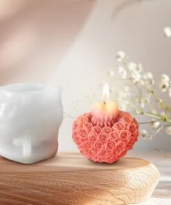 Alternative view of Vedini Floral Heart Blast Silicone Candle Mould (SCM 232)