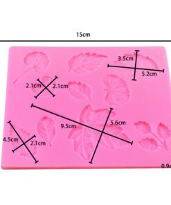 Alternative view of Vedini 10 Cavity leaf fondant silicone molds mobile phone glue wax particle mold JKB 1054