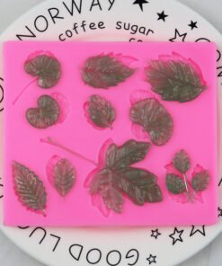 10 Cavity leaf fondant silicone molds