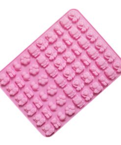 Alternative view of Vedini 60 Cavity mini animal gummy silicone molds for homemade baking. JKB 1044