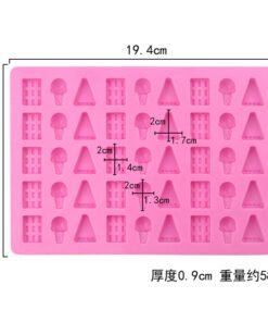 Alternative view of Vedini 45 Cavity ice cream soft candy silicone mold small biscuit chocolate wax wax stand mold JKB 1046