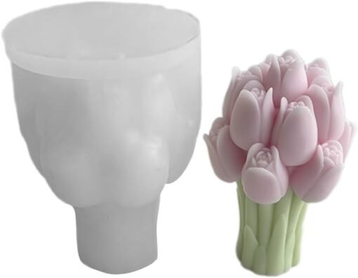 Vedini Tulip Bouquet Candle Silicone Mold MCM660 - Image 8