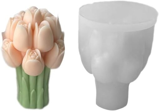 Vedini Tulip Bouquet Candle Silicone Mold MCM660 - Image 6
