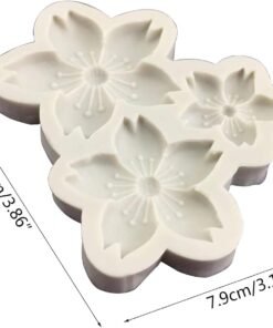 Alternative view of Vedini 3D Flower Silicone Molds Cherry Blossoms Fondant Craft Cake Candy Chocolate Mold Sugarcraft Pastry Kitchen Baking Moulds Silicone Fondant Molds Flowers Pastry and Baking Molds MCM2