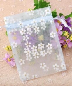White Organza Pouch Bag