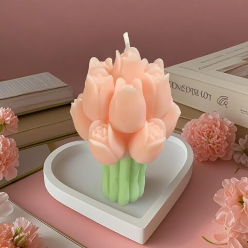 Vedini Tulip Bouquet Candle Silicone Mold MCM660 - Image 5