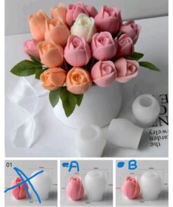 Alternative view of Vedini 3D Three-Dimensional Tulip Bud MCM 531