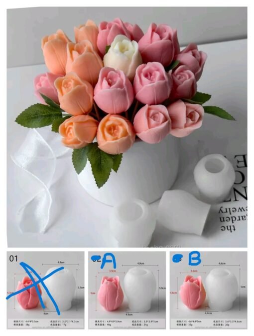 Vedini 3D Three-Dimensional Tulip Bud MCM 531 - Image 2