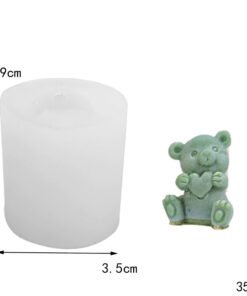 Vedini Cute bear Teddy candle cake decoration cute cartoon bear birthday candle Mold JKB 5075