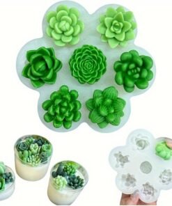 Vedini 7 Cavity DIY Rose Peony Flower Cake Decoration Fondant Baking Chocolate Silicone Mold JKB 1061
