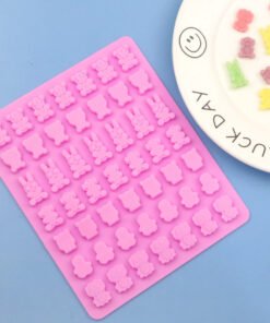 Vedini 49 Cavity cartoon animal silicone soft candy mold chocolate mold animal series drip glue decoration JKB 1045