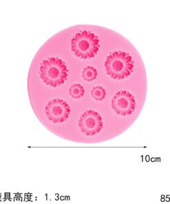 Vedini 9 Cavity SunFlower Fondant silicone mold chocolate flower decoration cake mold JKB 5073