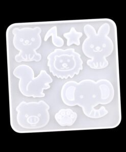 Alternative view of Vedini 9 cavity Resin cartoon animal crystal glue mold DIY jewelry high mirror resin crafts silicone mold JKB 1047