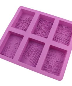 Alternative view of Vedini 6 Cavity different pattern silicone cake molds handmade soap molds aromatherapy mold rice cake mold JKB 1033
