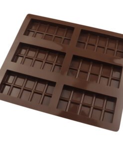 Vedini 6-in-10 Rectangular whole chocolate mold food grade high temperature resistant DIY cookie mold JKB 1037