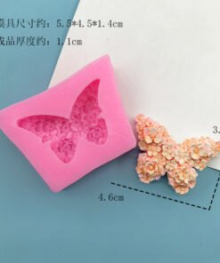 Alternative view of Vedini Butterfly Candle Rose Butterfly Chocolate Flip Sugar Cake Decoration Silicone Molds JKB 5067