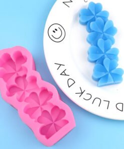 Vedini 4 Cavity four-leaf clover DIY home baking handmade cake decoration mold creative aromatherapy candle mold JKB 1053