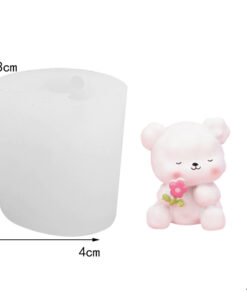 Vedini Cute bear Teddy candle cake decoration cute cartoon bear birthday candle Mold JKB 5074