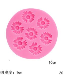 Vedini 7 Cavity Flower Fondant silicone mold chocolate flower decoration cake mold JKB 5072