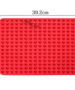 Alternative view of Vedini 255 Cavity Heart baking mat silicone Mold JKB 1035