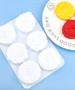 6 Cavity different flowers sunflower Mold
