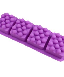 Alternative view of Vedini 4 square massage brush silicone soap mold oval massage soap mold JKB 1032