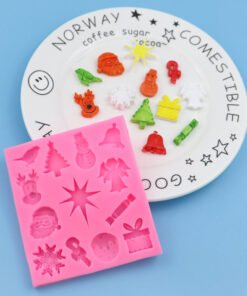 Vedini 13 Cavity Christmas series silicone fondant mold chocolate cake decoration mold JKB 1050