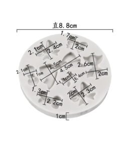 Alternative view of Vedini 8 Cavity large and small bow DIY drip glue mold cake chocolate decoration mold silicone candy mold JKB 1048
