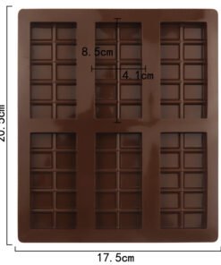 Alternative view of Vedini 6-in-10 Rectangular whole chocolate mold food grade high temperature resistant DIY cookie mold JKB 1037
