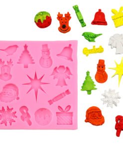 Alternative view of Vedini 13 Cavity Christmas series silicone fondant mold chocolate cake decoration mold JKB 1050