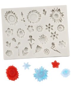 Alternative view of Vedini 22 Cavity flowers silicone chocolate mold fondant cake decoration mold drip glue mold JKB 1049