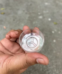 Vedini Polycarbonate Tea Light Elegant, Durable, and Heat Resistant Candle Holders - Round (3.5*1.8 cm), 10 Pcs