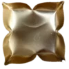 4 sided Brass Color Lotus